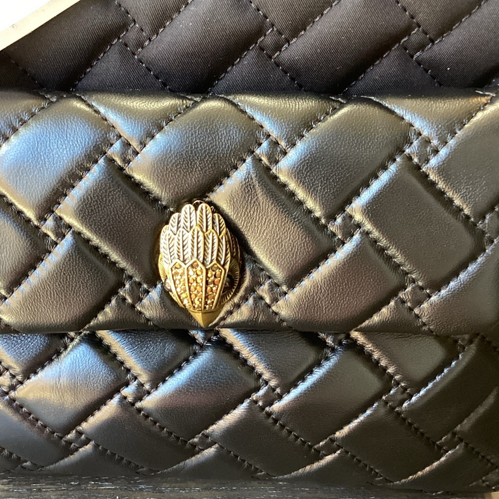 Kurt Geiger Black Quilted Leather Backpack NWT - Picture 4 of 16